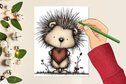 Whimsical Winter Animals Clipart, an Illustration by designcity5 (Thumbnail 5 of 5)