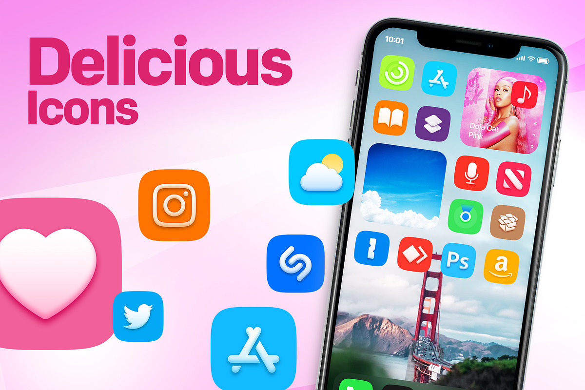 iOS 15 Delicious Icons, an Icon by FerdiCildiz (Photo 1 of 3)