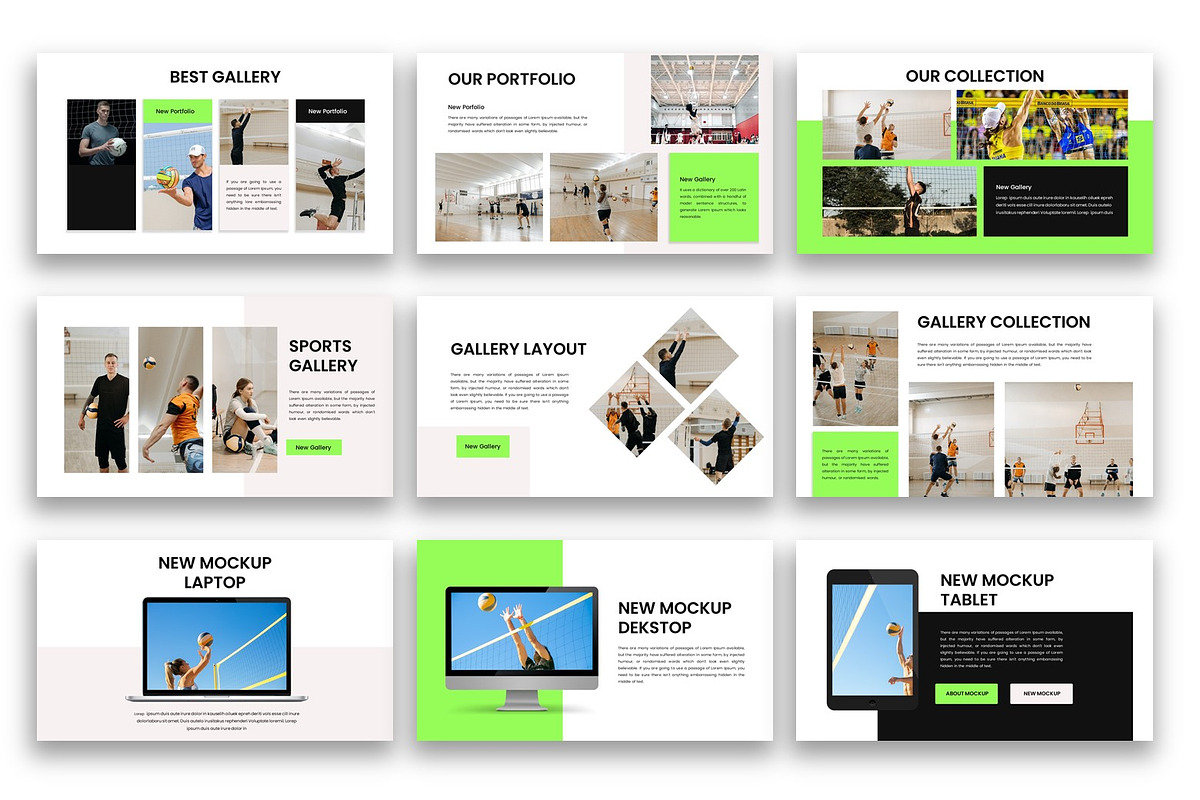 Damaske - Sport Keynote Template preview 3