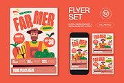 Cream Farmer Insurance Flyer Set, a Flyer Template by graphicook (Thumbnail 1 of 3)