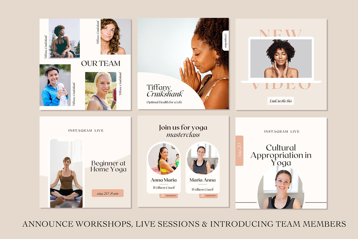 Wellness Instagram Marketing, a Social Media Template by Kseniia_Design (Photo 11 of 12)