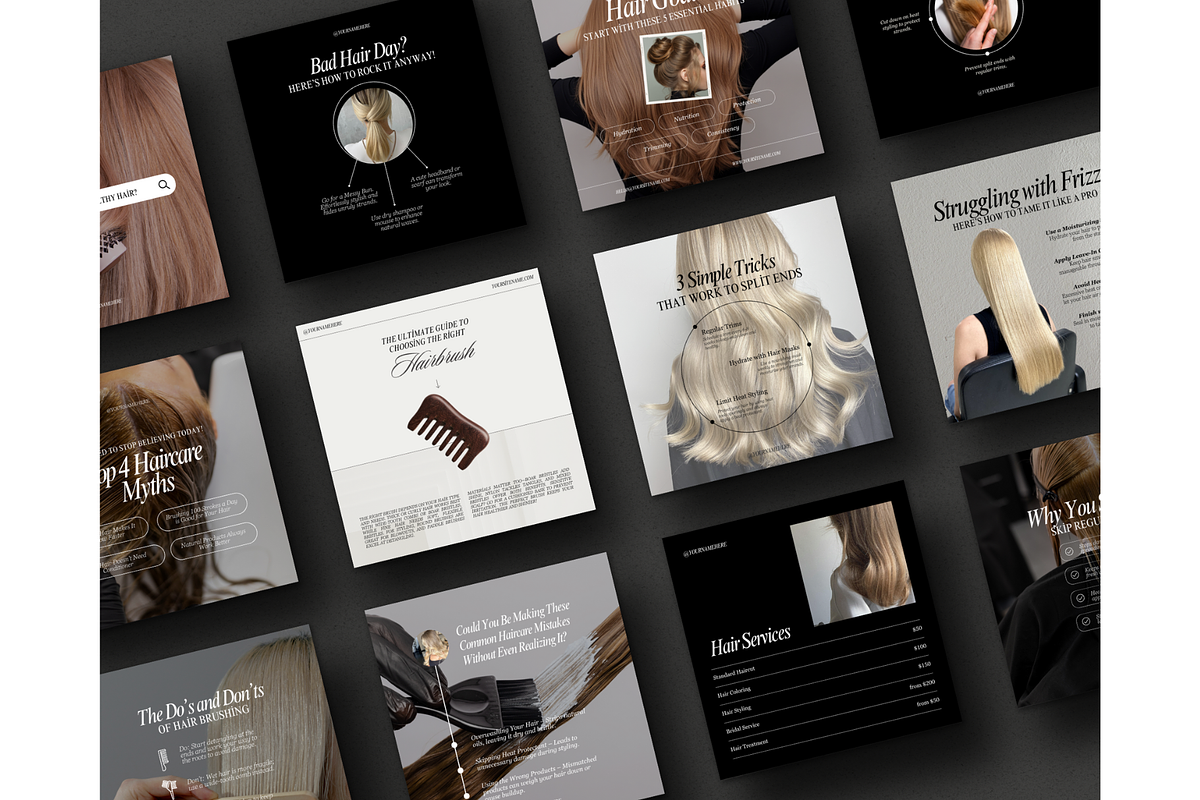 Hair Coach Instagram Template-Canva, a Social Media Template by TheTemplateTopia (Photo 8 of 10)