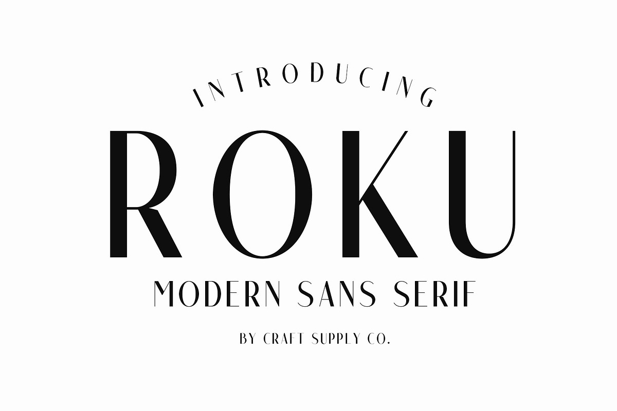 Roku - Modern Sans Serif
