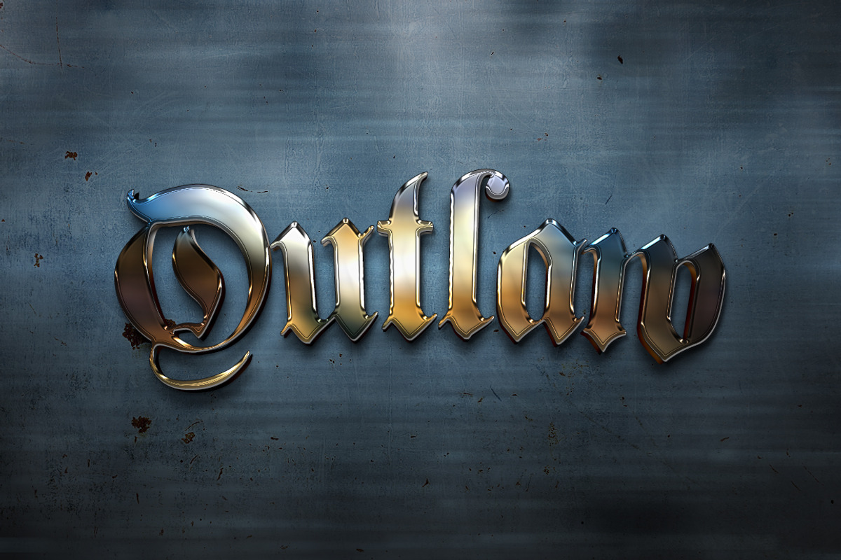 Chrome Text Styles for Photoshop, a Layer Style Add-On by Creativenauts (Photo 3 of 5)