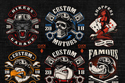 Set of Bikers Shirt Designs., an Illustration by Harry Kasyanov (Thumbnail 2 of 12)