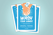 Wash Your Hands, a Flyer Template by Graphr (Thumbnail 1 of 3)