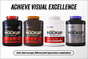 5lb Whey Protein Jar Mockup B1-Pro, a Packaging Mockup by Design Warlord (Thumbnail 9 of 16)