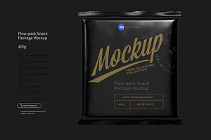 Flow-pack Snack Bar Mockup