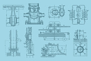 Vintage Blueprints Collection, an Object Graphic by Graphic Goods (Thumbnail 6 of 12)