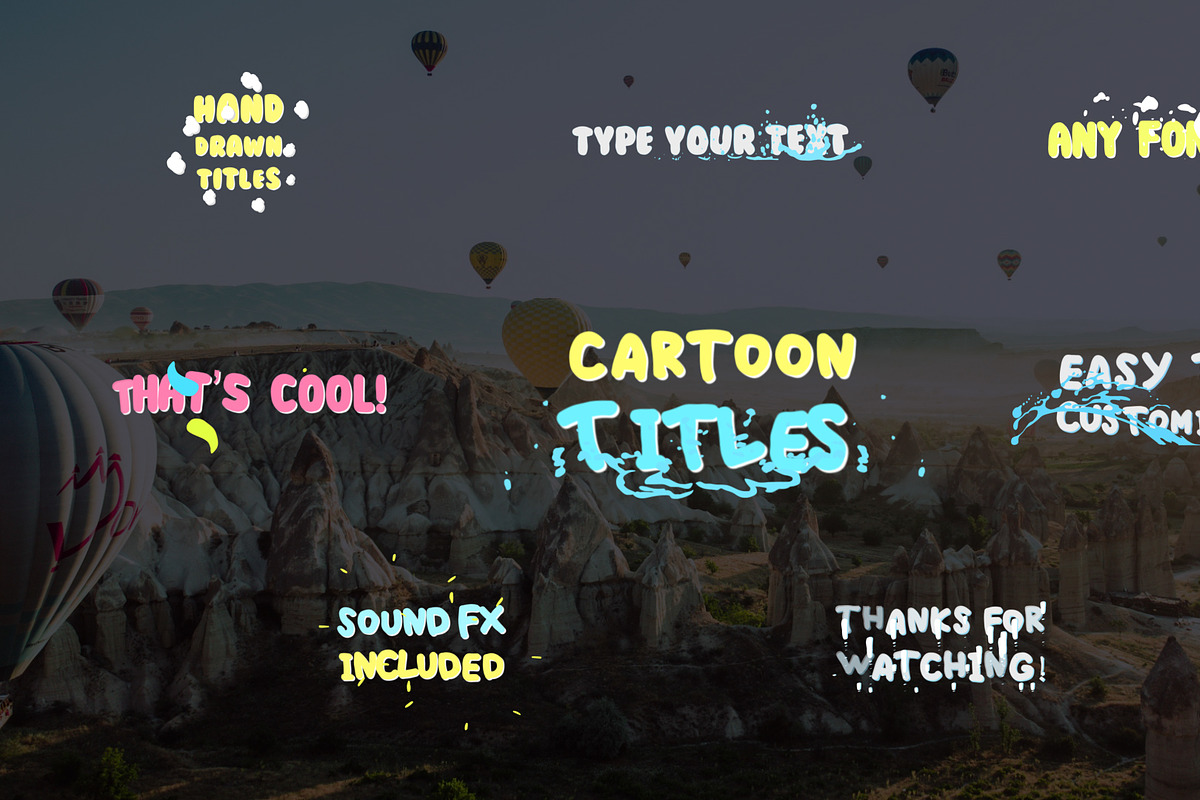 Cartoon Titles | After Effects, a Templates & Theme by FlashFXbox (Photo 1 of 2)