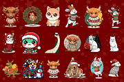 50 Cute christmas animal character, an Illustration by Sofia's Fashion (Thumbnail 2 of 3)