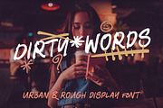 Dirty Words Brush Font, a Handwritten Font by Deeezy (Thumbnail 1 of 5)
