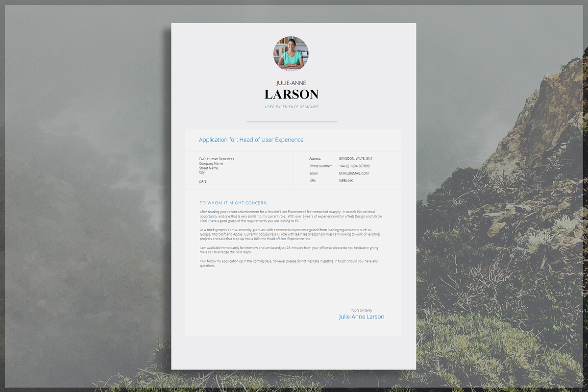 Creative Resume Template, a Resume Template by introDuice - CV / Resumes (Photo 3 of 6)