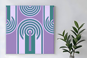 Purple and Teal Arches, a Background Graphic by Sharon Schwalbe (Thumbnail 2 of 6)