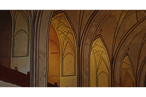 Red Fort corridor with illuminated, an Architecture Photo by Our Amazing World