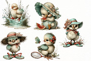Whimsical Summer chick Clipart, an Illustration by Designworld (Thumbnail 3 of 8)
