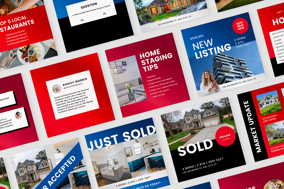 Realtor Instagram Canva Templates, a Social Media Template by Galaxybomb (Photo 7 of 10)