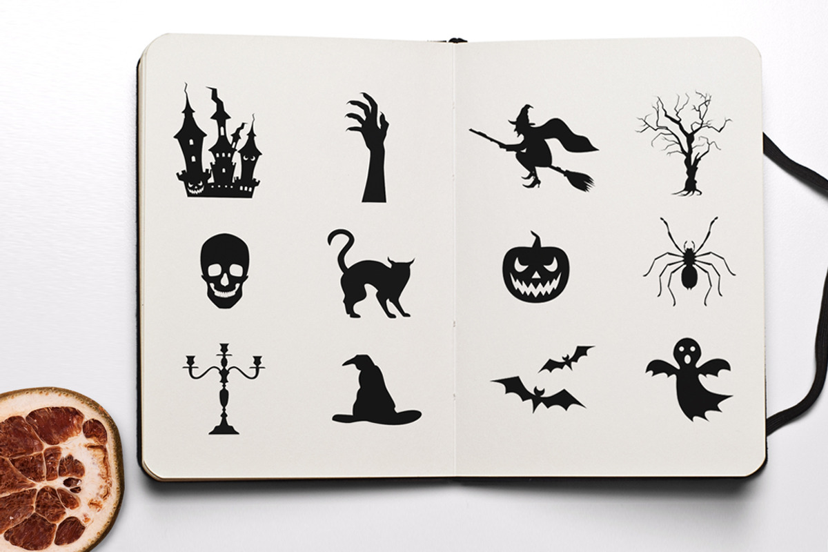 Halloween patterns and icons pack, a Pattern Graphic by Holovei (Photo 6 of 6)