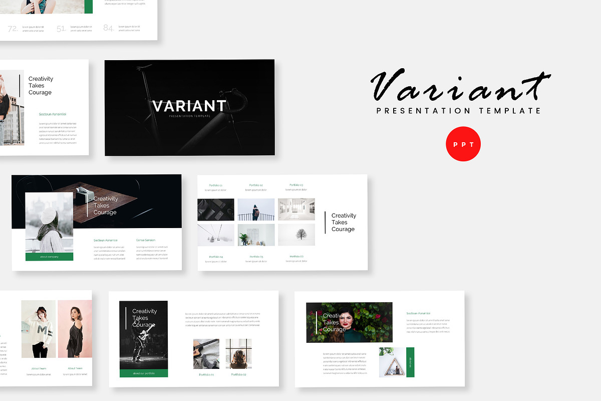 Variant - Creative Powerpoint, a Presentation Template by naulicreative