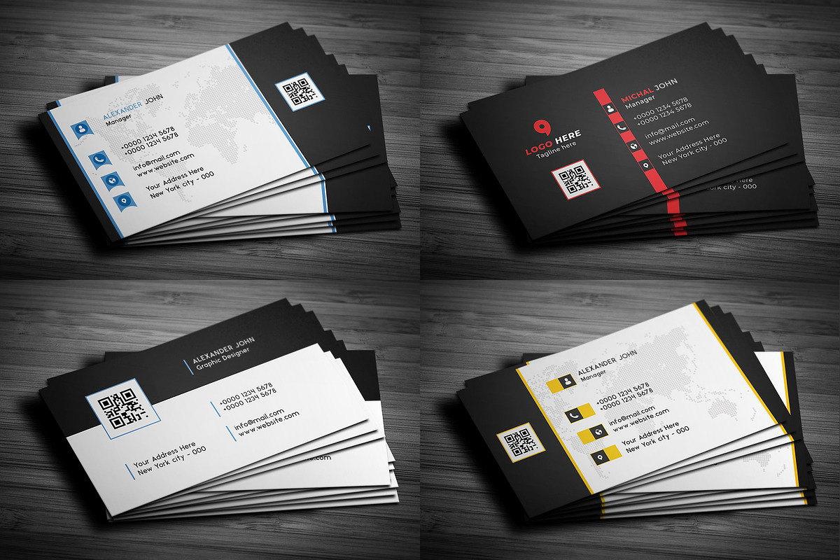 20 Business Cards Bundle, a Business Card Template by Saman Osama (Photo 5 of 5)