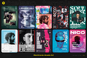 Club DJ Party Flyers, Posters Bundle, a Flyer Template by pixelsao (Thumbnail 2 of 3)