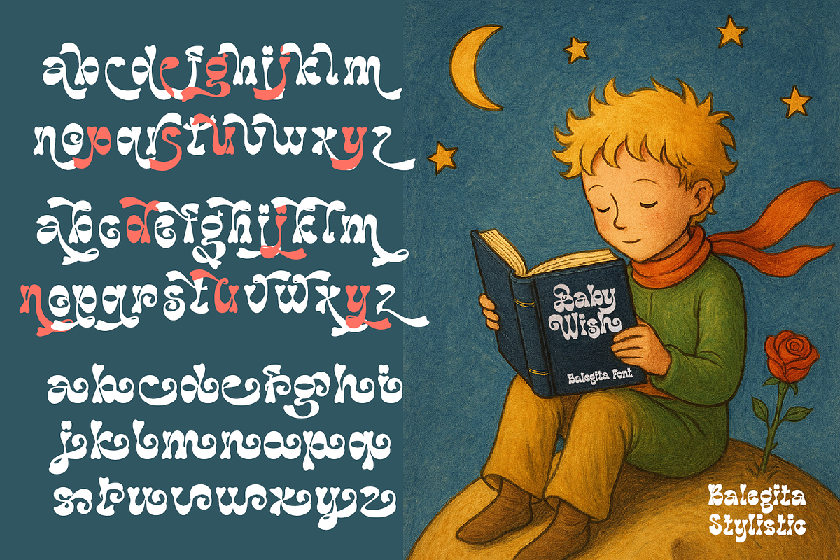 Balegita Groovy Typeface, a Font by madeDeduk (Photo 9 of 11)