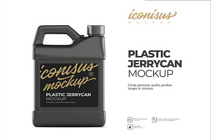 Plastic Jerry Can Mock Up Template