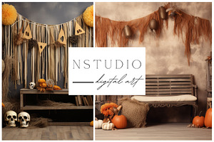 5 1 Halloween Backdrops Vol.2