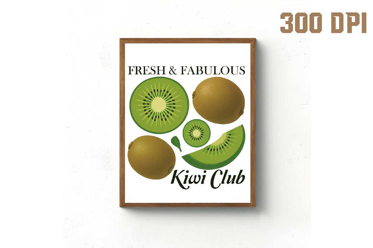 Fresh & Fabulous Kiwi Club PNG Desig, an Illustration by Libby Wishes (Photo 4 of 6)