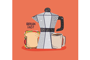 Nice Breakfast Illustration