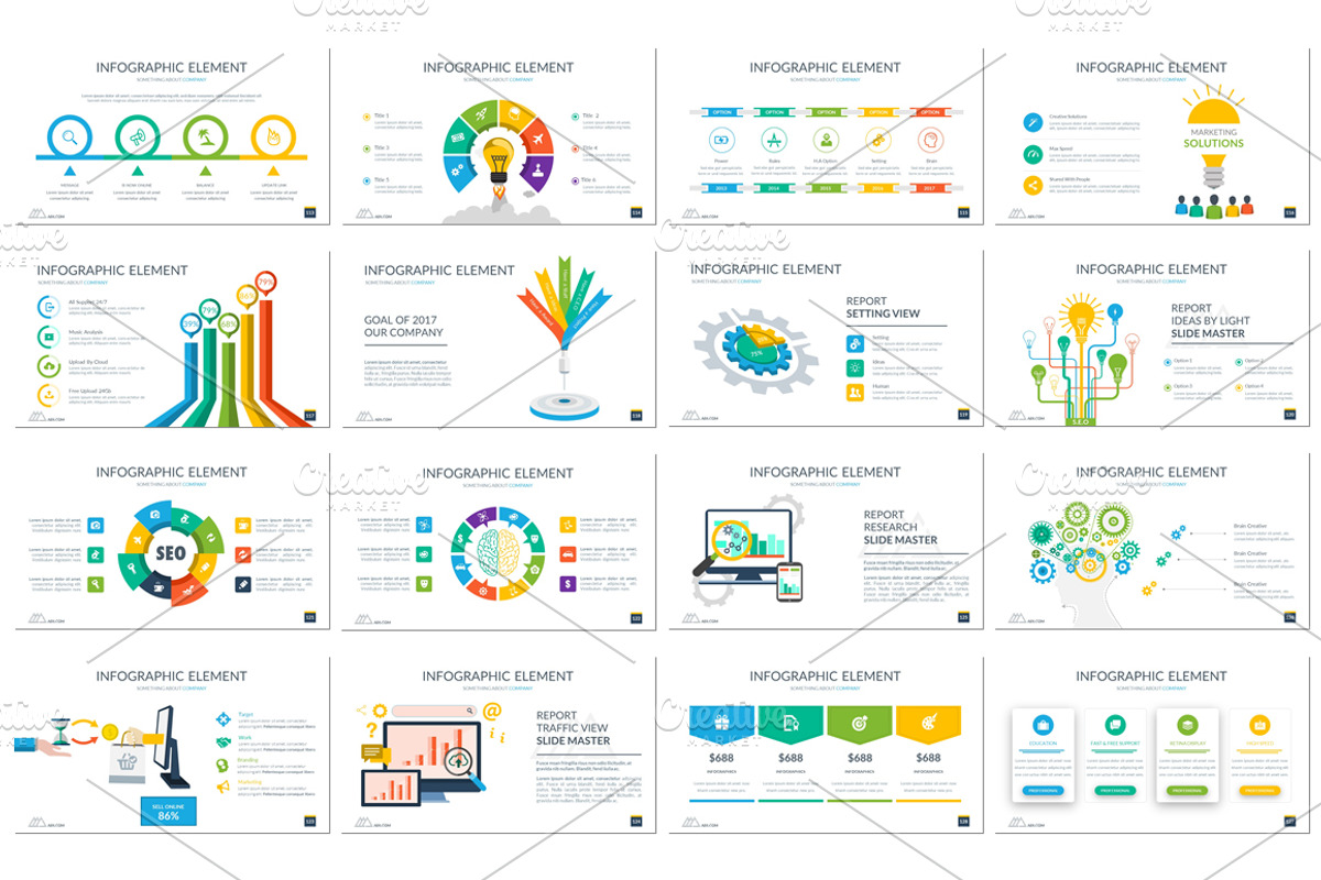 Business Annual Report 2017, a Presentation Template by UniqueStudio (Photo 9 of 12)