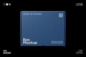 Flat Front Box Mockup, a Packaging Mockup by Design Squad