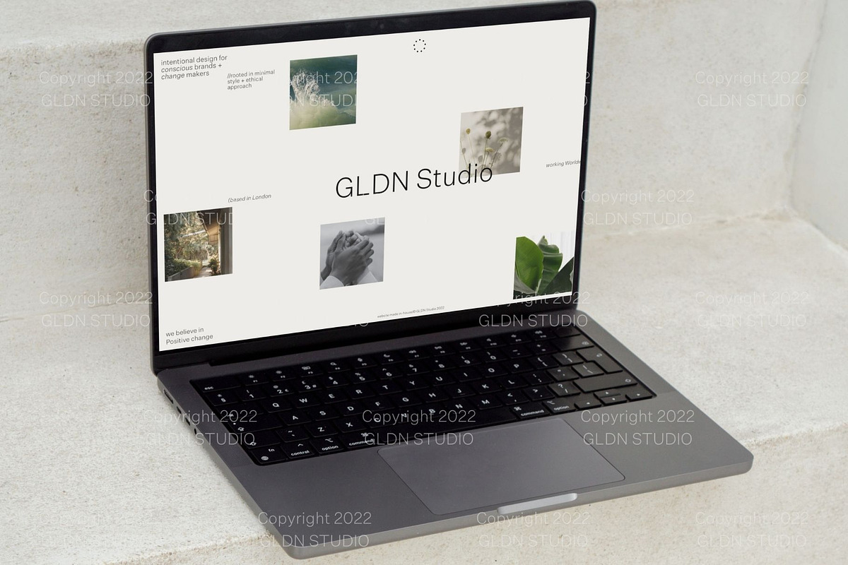 Suta Laptop Mockup – 2, a Mac Mockup by GLDN Studio (Photo 1 of 3)