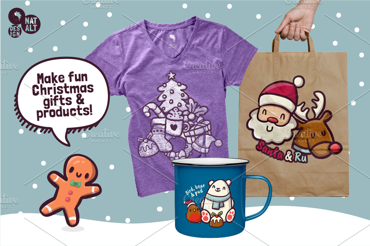 90 Hand-Drawn Christmas Icons, an Icon by NatBurger (Photo 5 of 5)