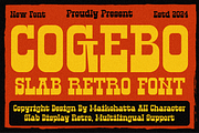 Cogebo - Slab Retro Font, a Slab Serif Font by MaikoHatta (Thumbnail 1 of 9)