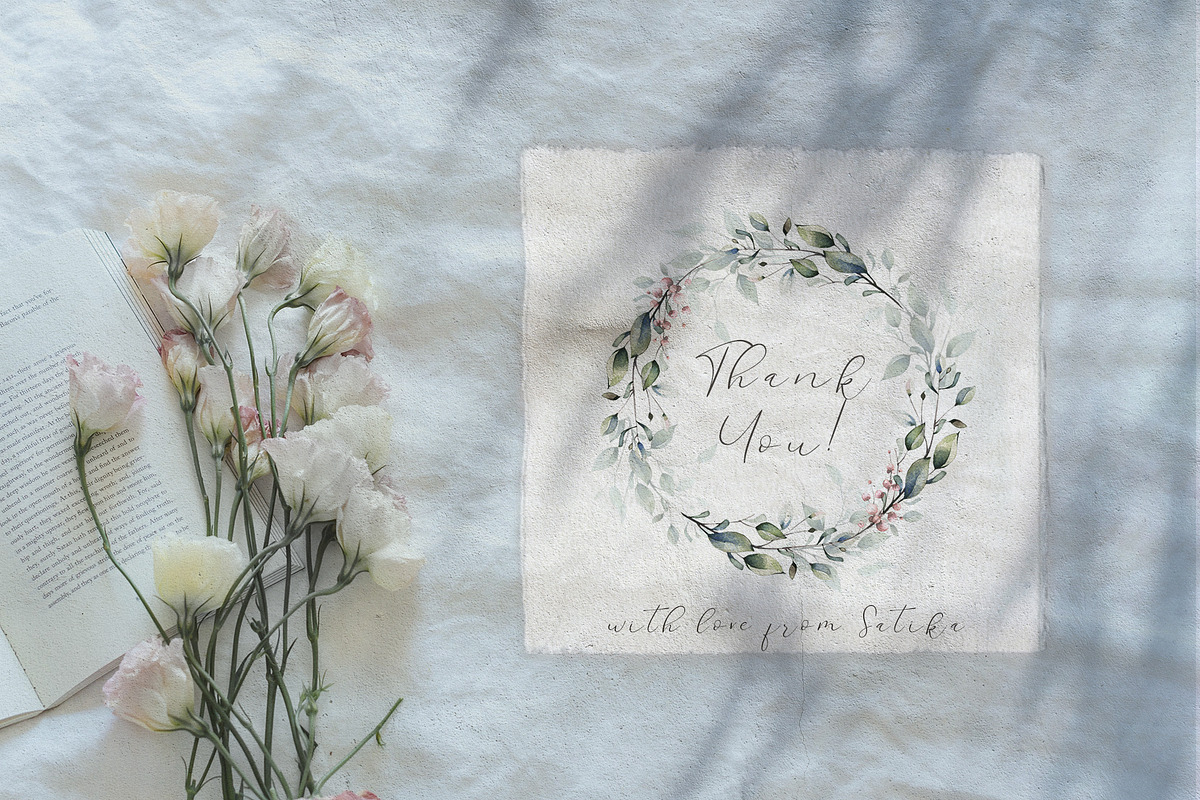 Meditative Clarity floral watercolor, a Decorative Illustration by Khrys.art (Photo 17 of 17)