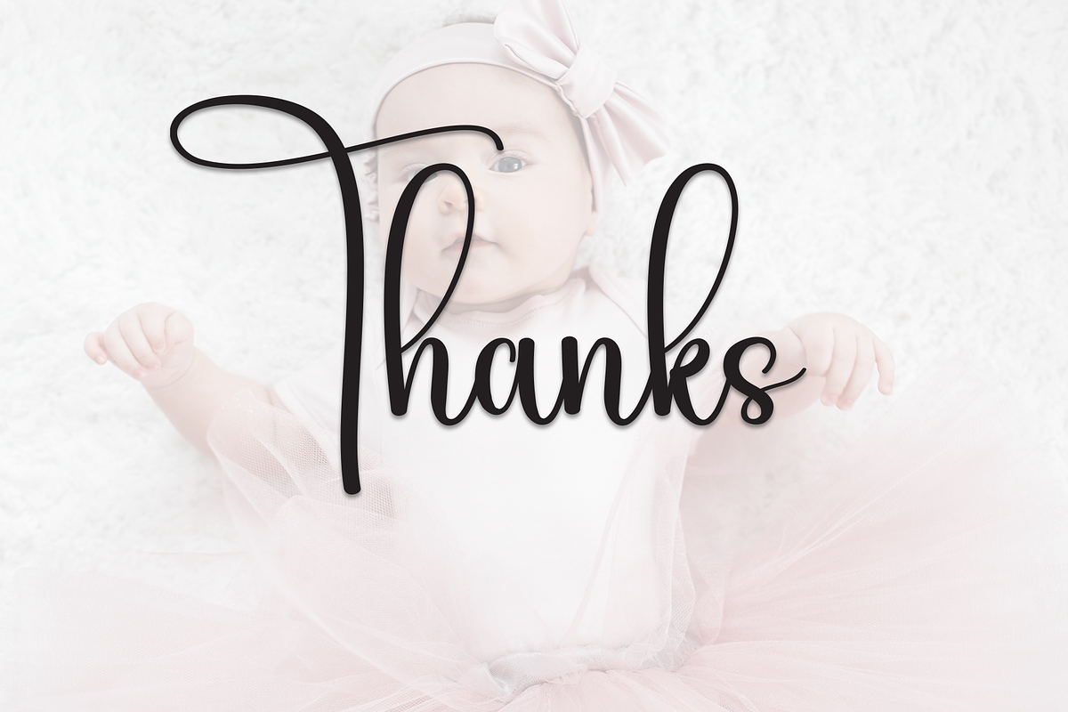 Baby Lady | Script Font, a Handwritten Font by Scratchones (Photo 9 of 9)