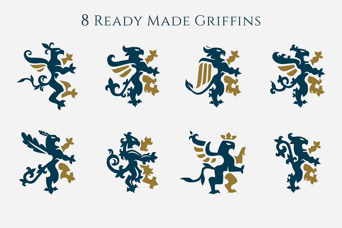 Heraldry Griffin Logo Collection, a Branding & Logo Template by Metrolinevision (Photo 2 of 7)