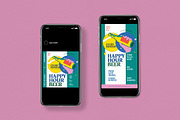 Happy Beer Hour Flyer Set, a Flyer Template by graphicook (Thumbnail 3 of 3)