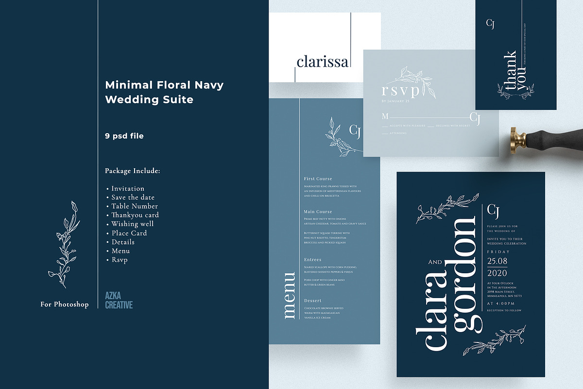 Wedding Invitation Bundle, an Invitation Template by Azka Creative (Photo 10 of 11)