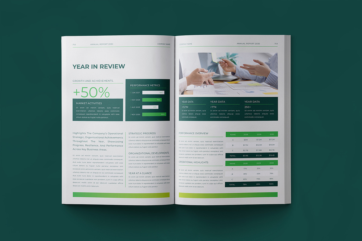 Corporate Annual Report Template, a Brochure Template by Designsoul14 (Photo 7 of 13)
