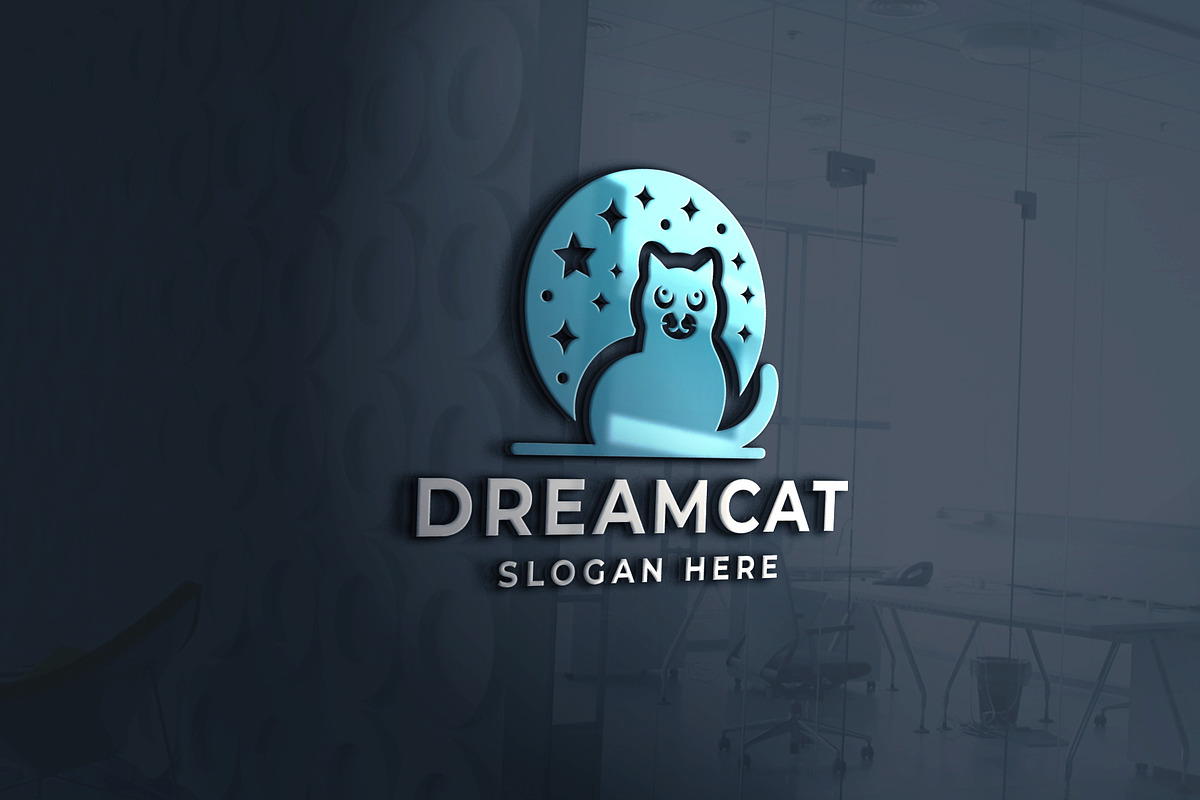 Dream Cat Pet Logo, a Branding & Logo Template by Design_Planet (Photo 4 of 4)