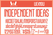 Different Logic font, a Sans Serif Font by weknow (Thumbnail 4 of 8)