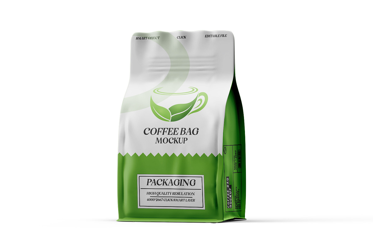 Coffee And Tea Bag Packaging Mockup, a Packaging Mockup by pixelmock (Photo 13 of 17)