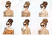 Mothers Day Women Clipart, an Illustration by RobertsArt (Thumbnail 2 of 7)