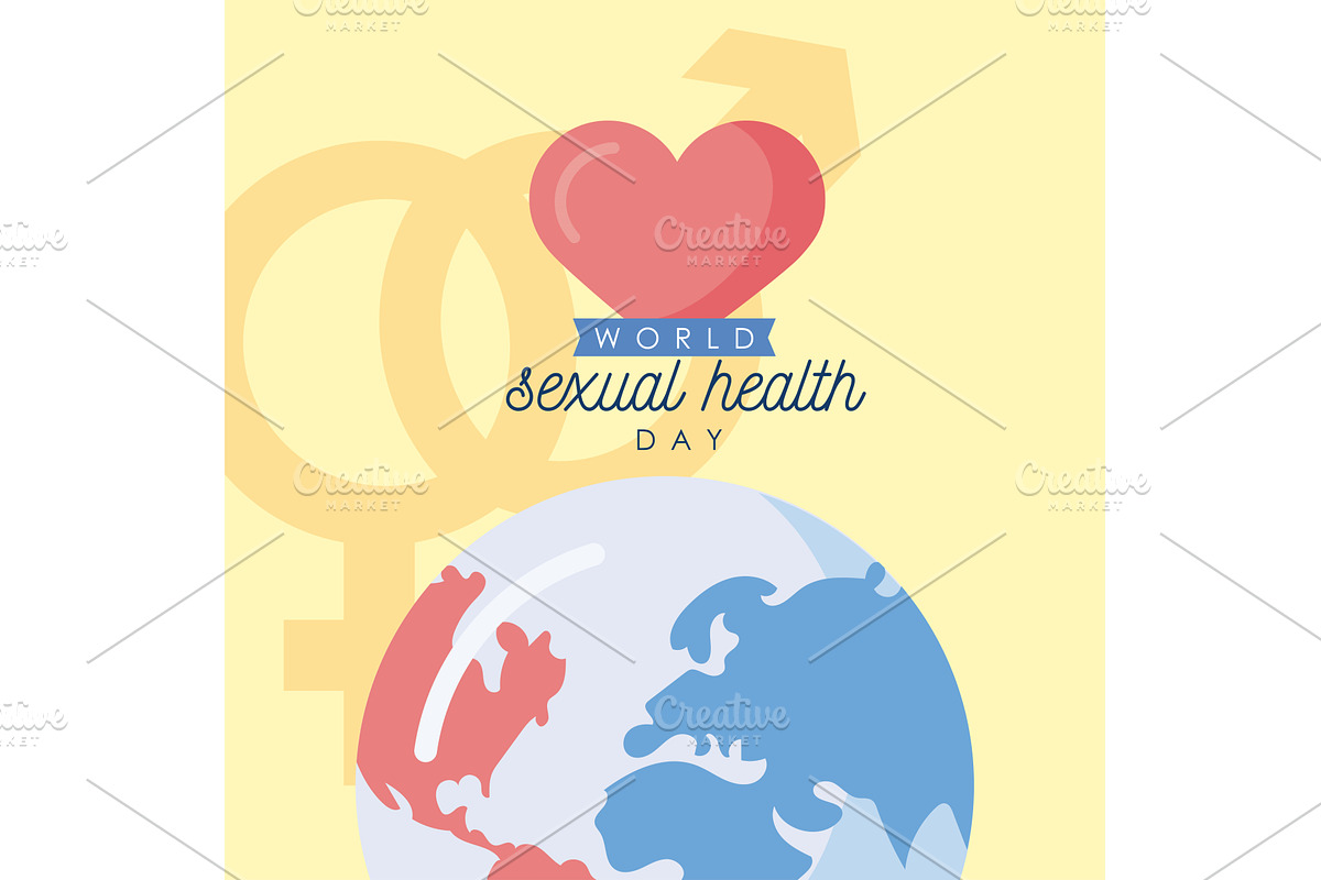 sexual health day postcard, a Healthcare Illustration by studiogstock