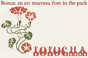 Art Nouveau Ornaments BONUS FONT