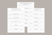 Budget Planner Pages Set V-02, a Stationery Template by shahsoft (Thumbnail 3 of 3)