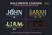 Halloween Name Art SVG Bundle Set, an Object Graphic by NH graphic (Thumbnail 1 of 3)