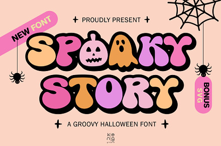 Spooky Story Font, a Handwritten Font by KengGraphic